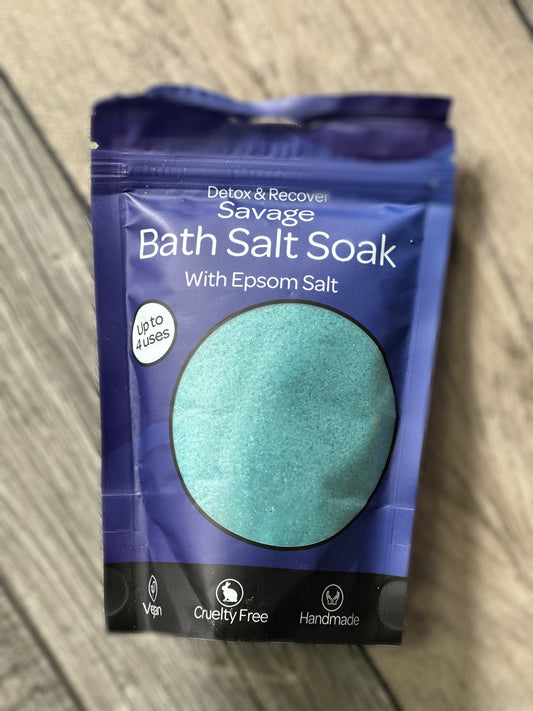 Savage bath salt soak