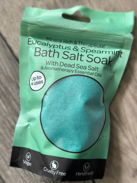 Eucalyptus & spearmint bath salt soak