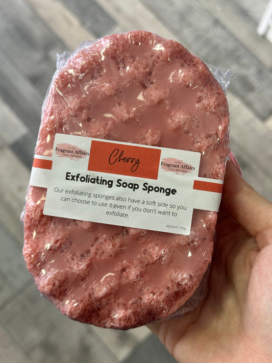 Cherry soap sponge