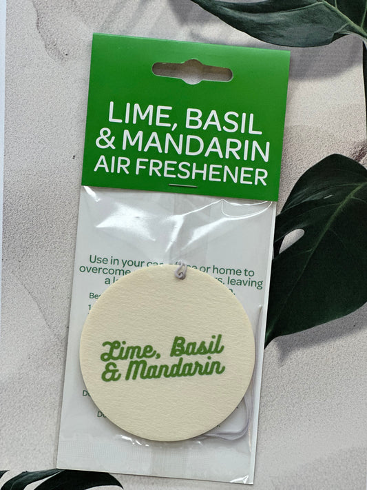 Lime basil & Mandarin car / air freshener