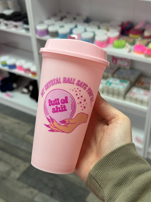 Crystal ball hot cup